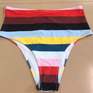 Bikini bottom size L NWOT high-waisted